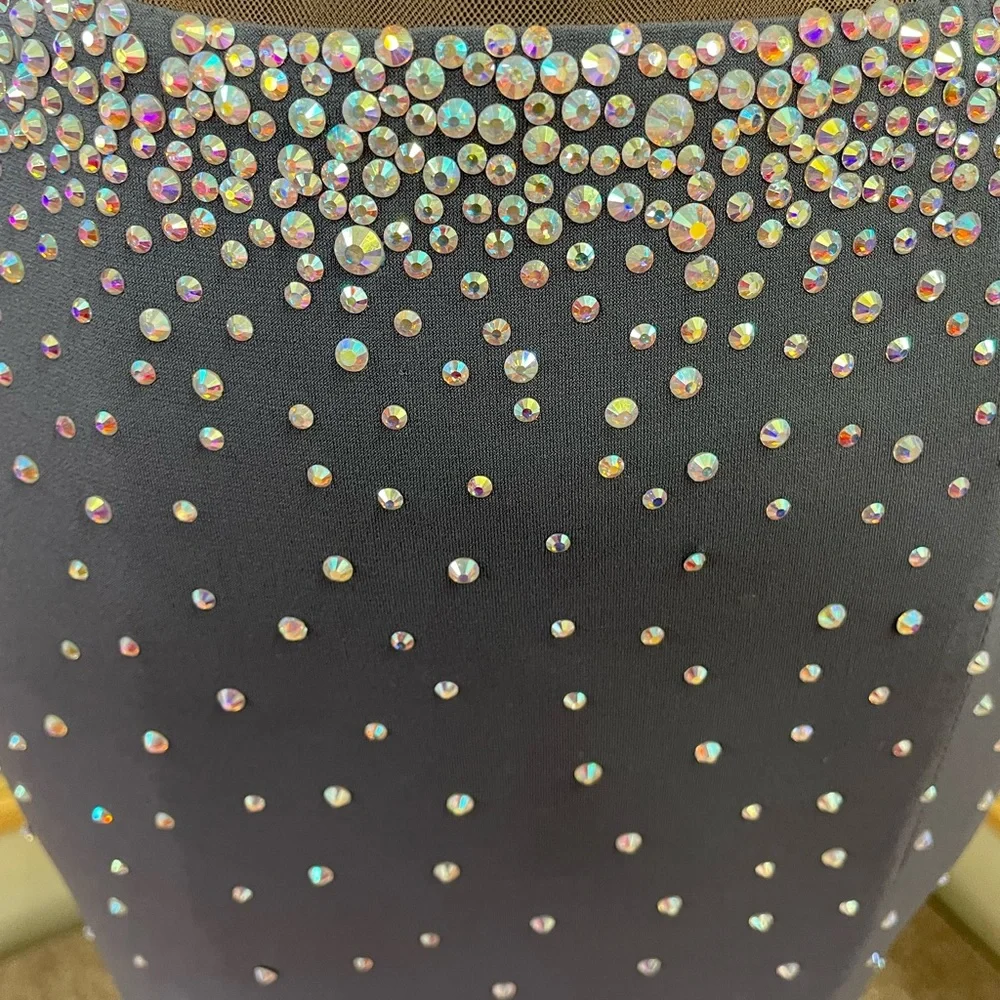 Wow $275 WOW Stunning Formal Gown by JOVANI Grey Size 6 LAST REDUCTION NEED SALE - Picture 6 of 14